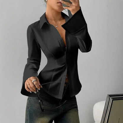 Camisa Corvielle™ com Corte Elegante e Acabamento Premium