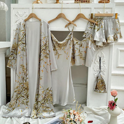 Conjunto Glamour Imperial em Cetim 4 Peças
