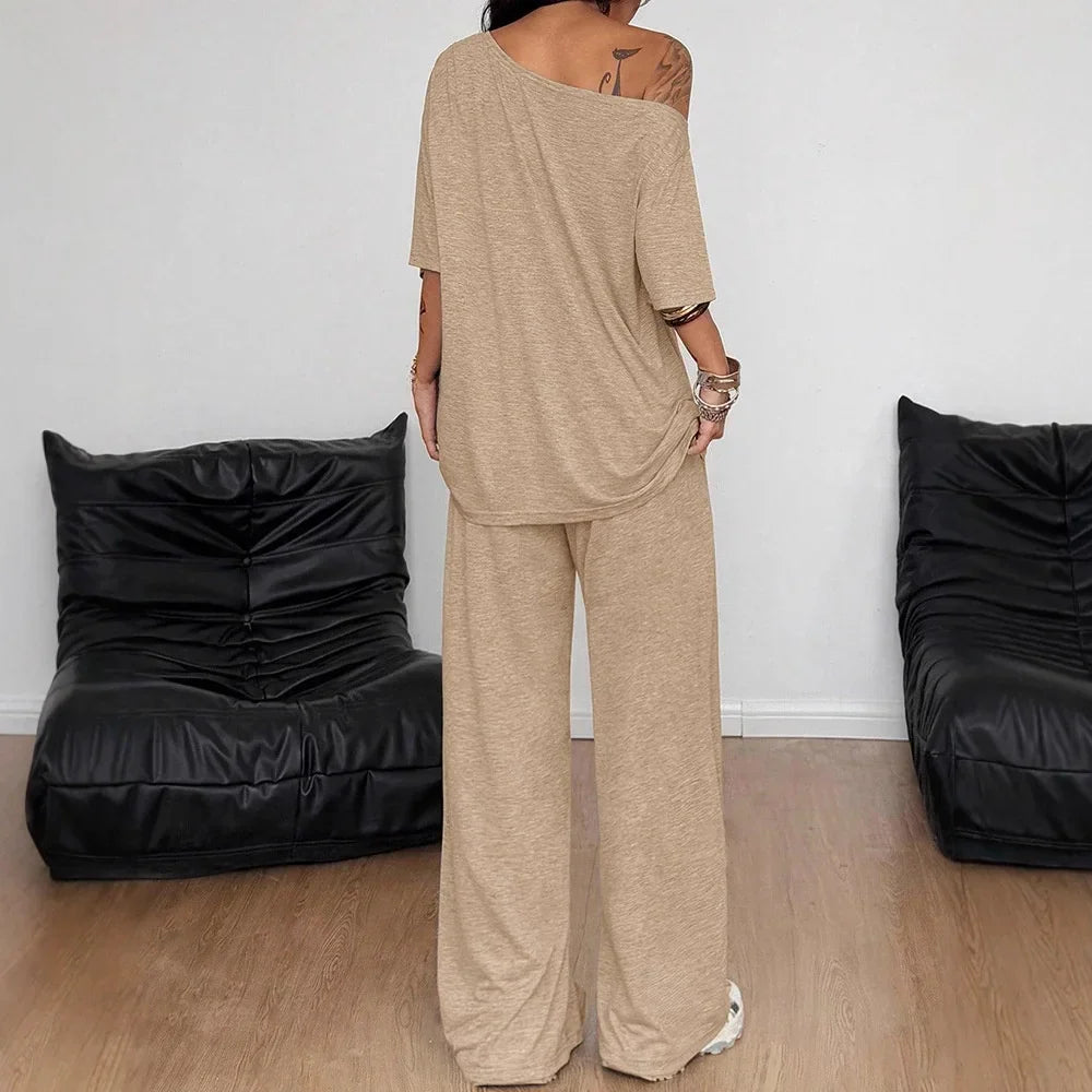 Conjunto Belmara™ com Caimento Solto e Cintura Ajustável