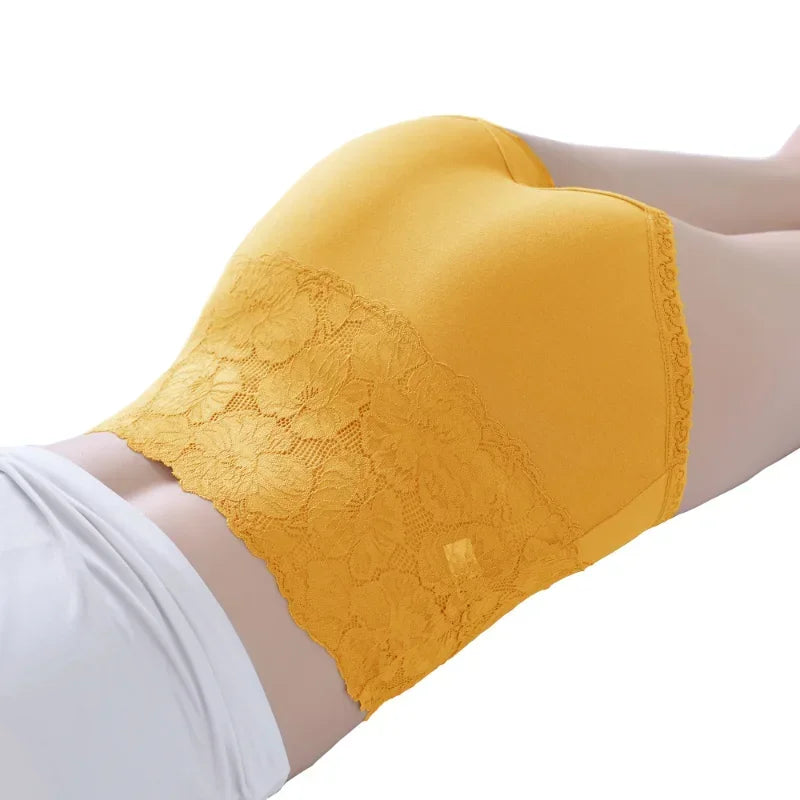 [COMPRE 3 E LEVE 5] Calcinha Angelina™ em Algodão com Renda Floral e Forro Antibacteriano  / Sinta-se Leve, Segura e Ainda Mais Feminina!