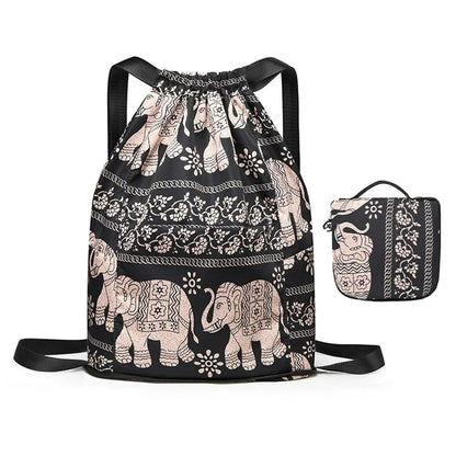 (COMPRE 1 E LEVE 2) Bolsa Feminina Dobrável Caminho das Índias™ / Elegância Prática e Impermeável para Seu Dia a Dia!