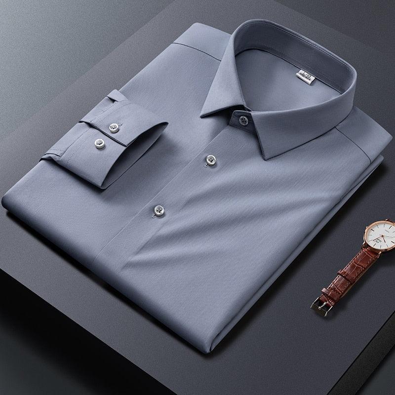 Camisa Social Lisa Em Fibra de Bambú - EcoChic / Descubra o Conforto Absoluto com Nossa Camisa Social em Fibra de Bambu!