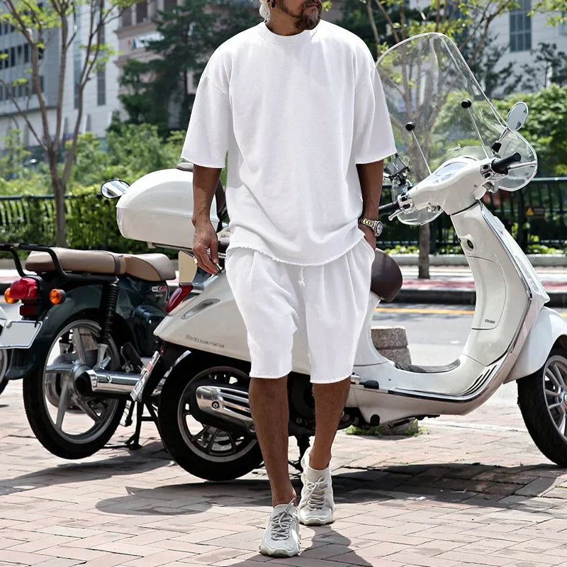 Conjunto Draxen™ em Malha Premium com Modelagem Oversized e Estilo Streetwear