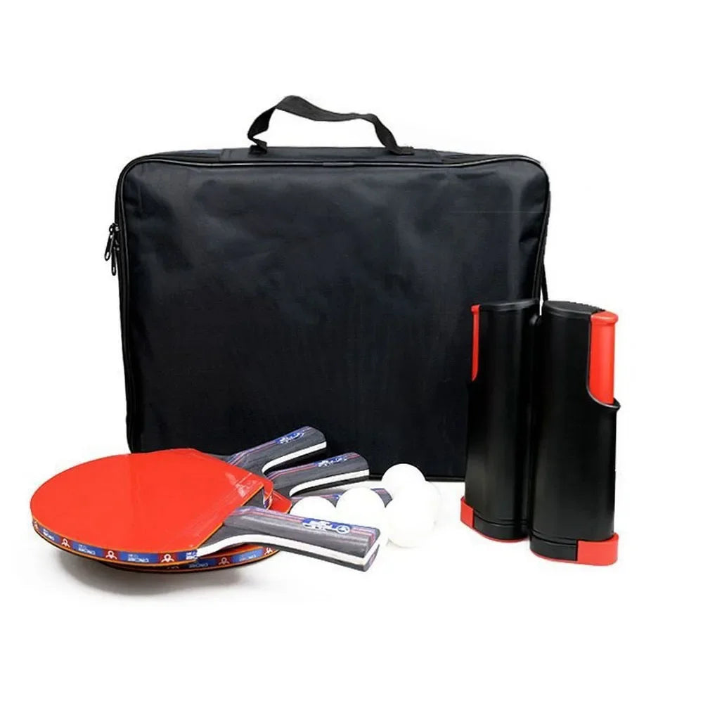 Kit de Tênis de Mesa Portátil Modern House™ / Transforme Qualquer Mesa em Diversão Instantânea!