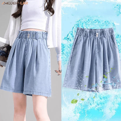 Shorts Jeans Stefan™ Super Soltinho / O Conforto e Frescor que Toda Mulher Merece!