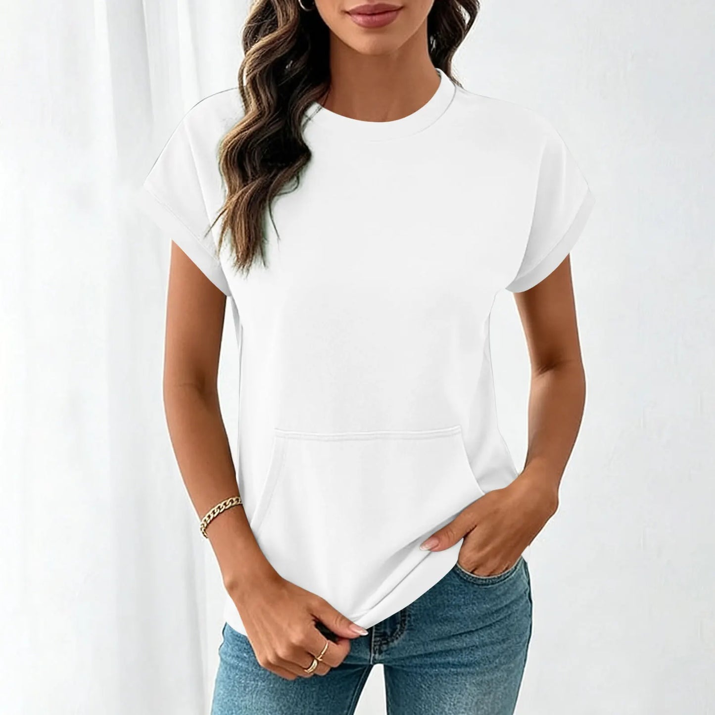 Camiseta Elara™ Com Caimento Leve e Visual Minimalista