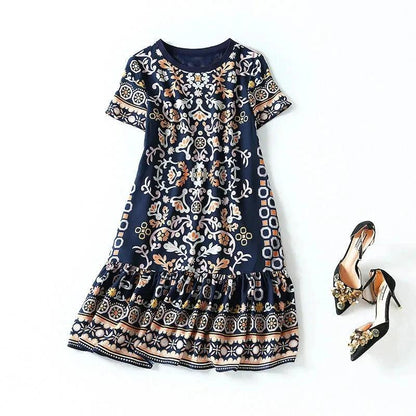 Vestido Esther™ Estilo Boêmio / Caimento Leve e Estilo Despojado para o seu Dia a Dia!
