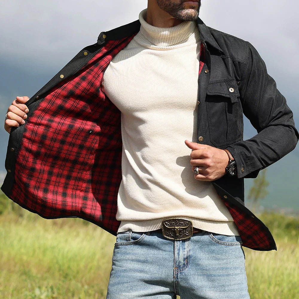 Jaqueta Ironwood™ Estilo Overshirt Com Forro Interior Xadrez