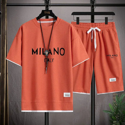 Conjunto Milano Italy™ com Estilo Street e Estampa Minimalista