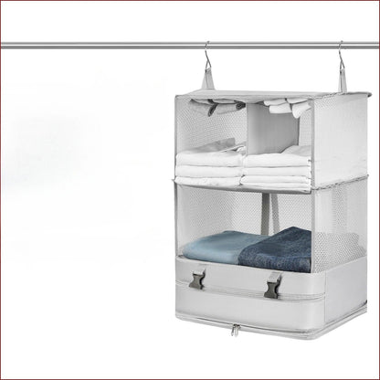 Organizadores de Mala Modern Lar™ com Suporte para Cabideiro /  A Solução para Viagens Sem Estresse!