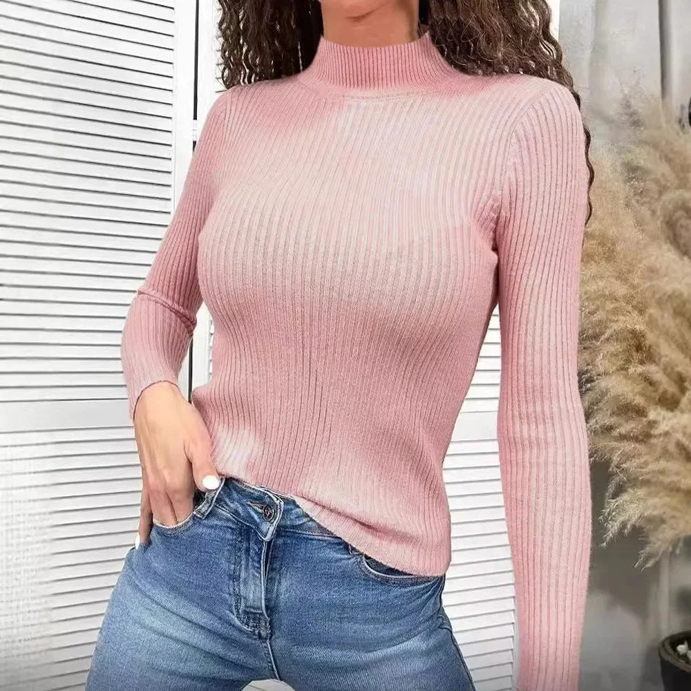 [COMPRE 1 E LEVE 2] Blusa Verona™ em Malha Canelada com Gola Alta / Sofisticação Atemporal e Conforto com Estilo!