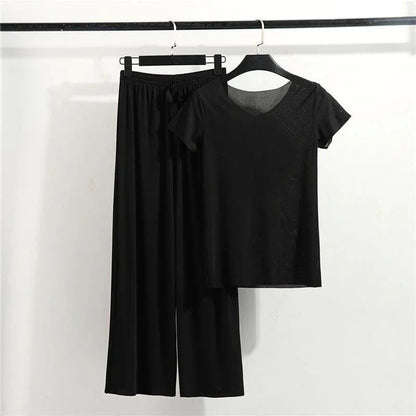 (Super Promo: Compre 1 e Leve 2) Conjunto Gentle Camiseta + Calça / Nova tendencia verão 2025/2026!