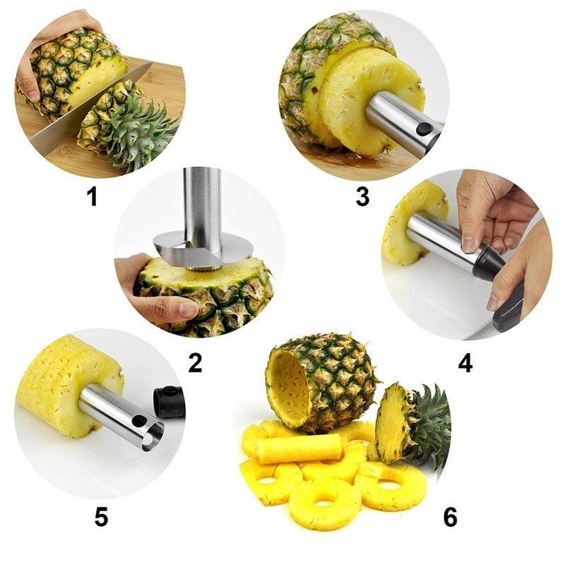 Descascador de Abacaxi de alta performance com lâminas de Aço Inóx! - Abacaxi slicer