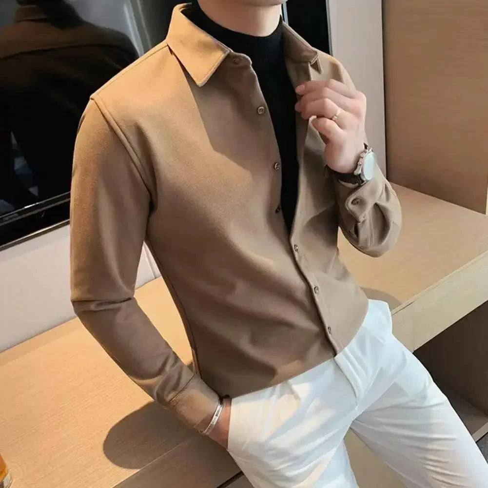 Camisa Social Knit Milão™ 2 em 1  / A Sofisticação Minimalista de Duas Peças com a Praticidade de Uma!