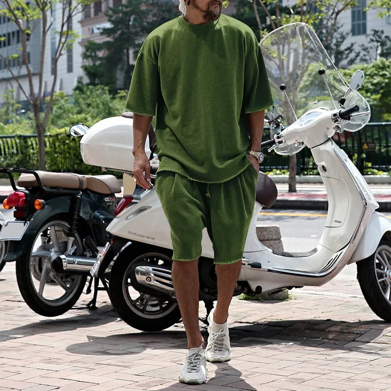 Conjunto Draxen™ em Malha Premium com Modelagem Oversized e Estilo Streetwear