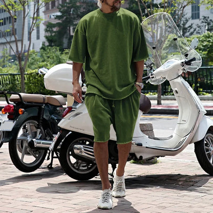 Conjunto Draxen™ em Malha Premium com Modelagem Oversized e Estilo Streetwear