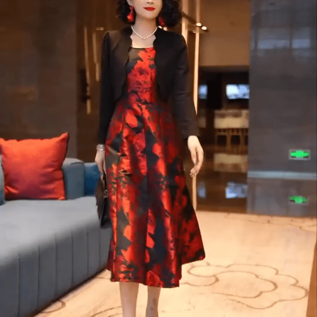 Vestido Clássico Mademoiselle™   / O Glamour Atemporal da Moda Vintage em uma Única Peça!