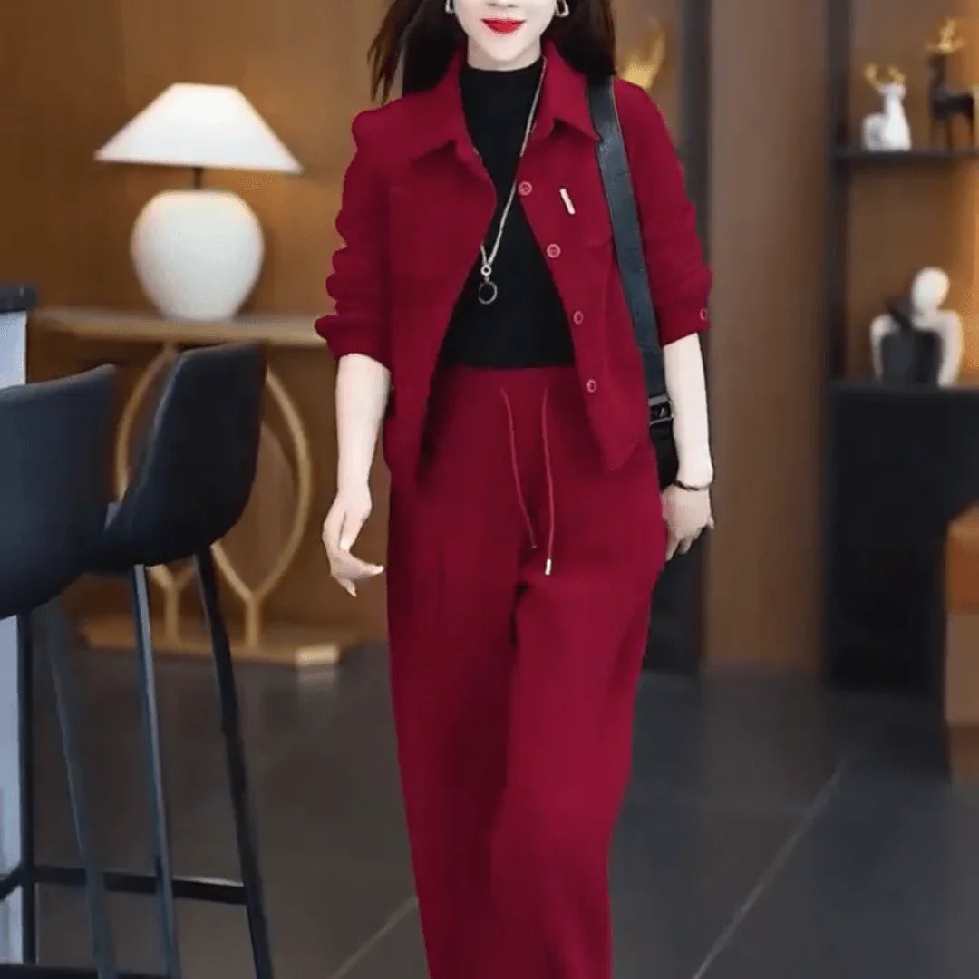 Conjunto Moscou™ Em Cotelê Super Macio / Acabamento Peluciado e Charme para o Inverno!
