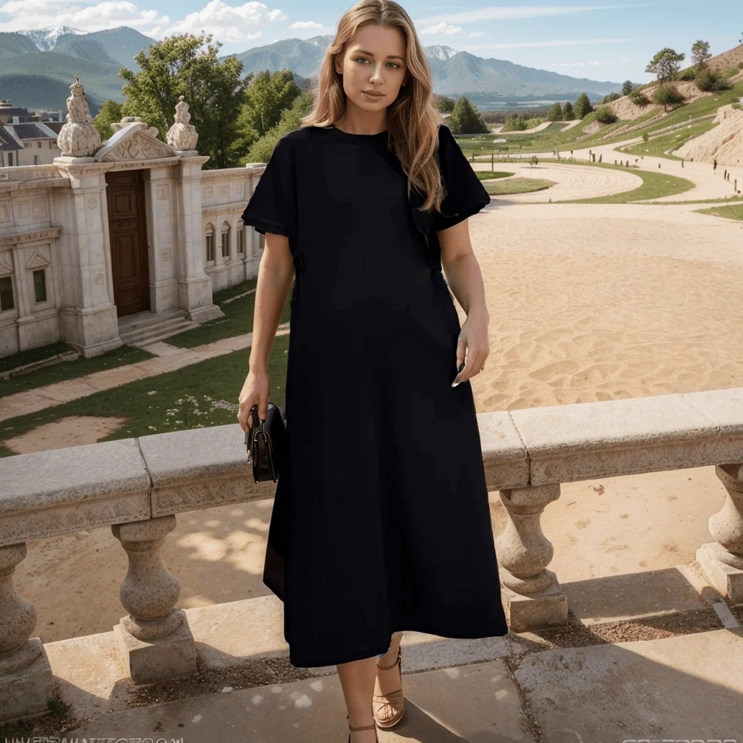 Vestido Despojado Alice™ em Algodão Soft  / Caimento Soltinho e Conforto para o seu Dia a Dia!