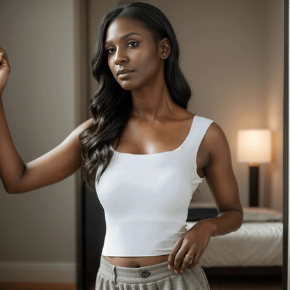 (Promoção Compre 2 e Leve 3) Blusinha Sutiā Amélie™ Sem Costura / Conforto e Estilo para Cada Ocasião!