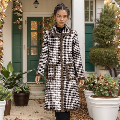 Casaco Bordeaux™ em Sherpa e Algodão / Aconchego e Estilo para os Dias Mais Frios do Ano!