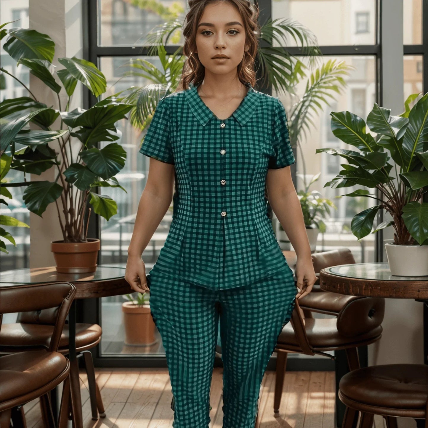 Conjunto Verona Vintage com 2 Peças / A Combinação Perfeita de Estilo Retrô, Conforto e Charme Atemporal!