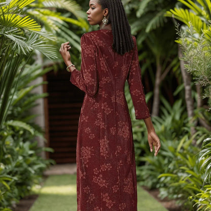 Vestido Elara Flores da Babilônia™ / A Elegância Atemporal do Chiffon com Toques Florais