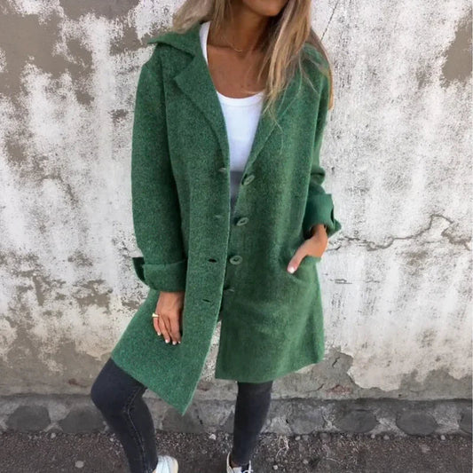Casaco London Flow™ em Bouclé Encorpado com Gola Elegante / Um Clássico da Estética Urbana e Refinada!