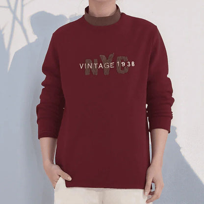 Blusa Central Park™ Em Moletinho Premium com Estilo Vintage Bordado / Quentinha, Leve e Cheia de Atitude!