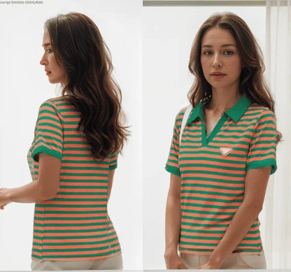 Kit com 3 Polos Demeter’s™ Estilo Clássico / A Polo Essencial para o Guarda-Roupa da Mulher Elegante!