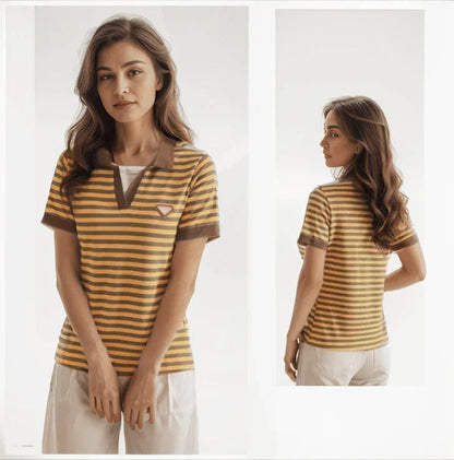 Kit com 3 Polos Demeter’s™ Estilo Clássico / A Polo Essencial para o Guarda-Roupa da Mulher Elegante!