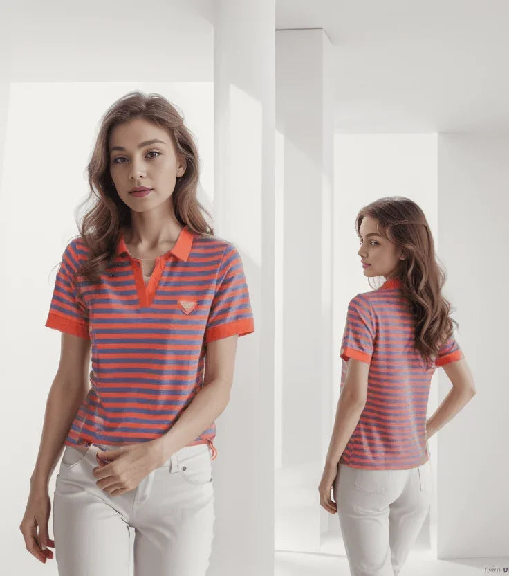 Kit com 3 Polos Demeter’s™ Estilo Clássico / A Polo Essencial para o Guarda-Roupa da Mulher Elegante!
