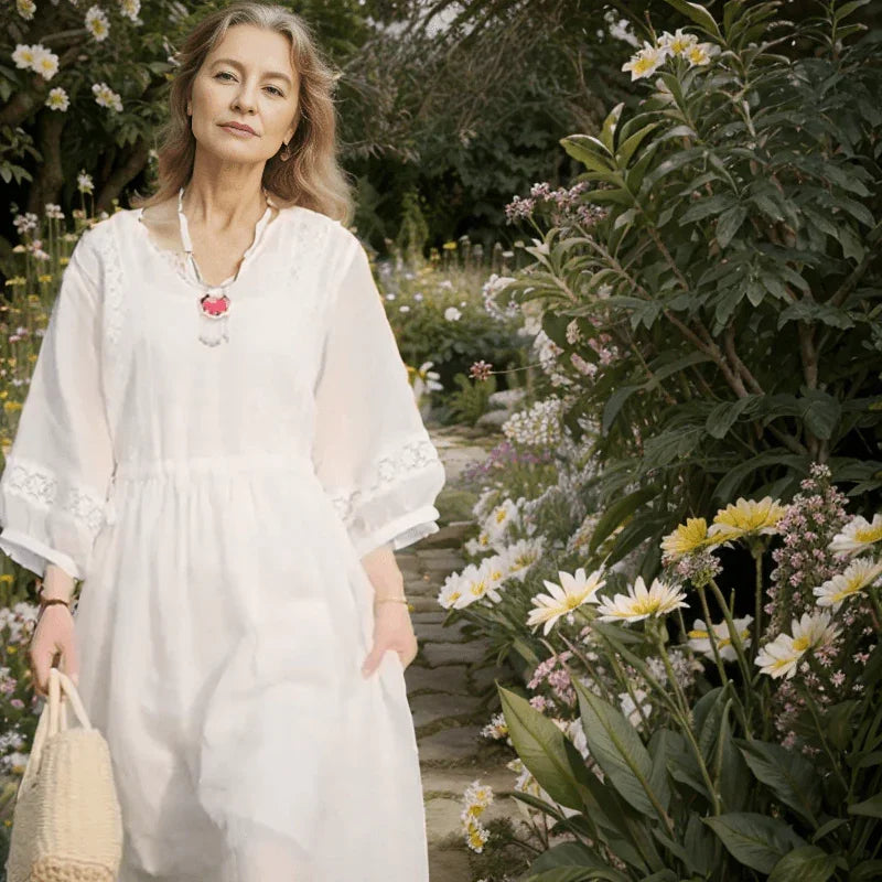 Vestido Nazaré em Voile de Algodão: A Elegância Leve e Refrescante para o Verão!