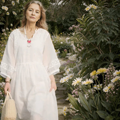 Vestido Nazaré em Voile de Algodão: A Elegância Leve e Refrescante para o Verão!