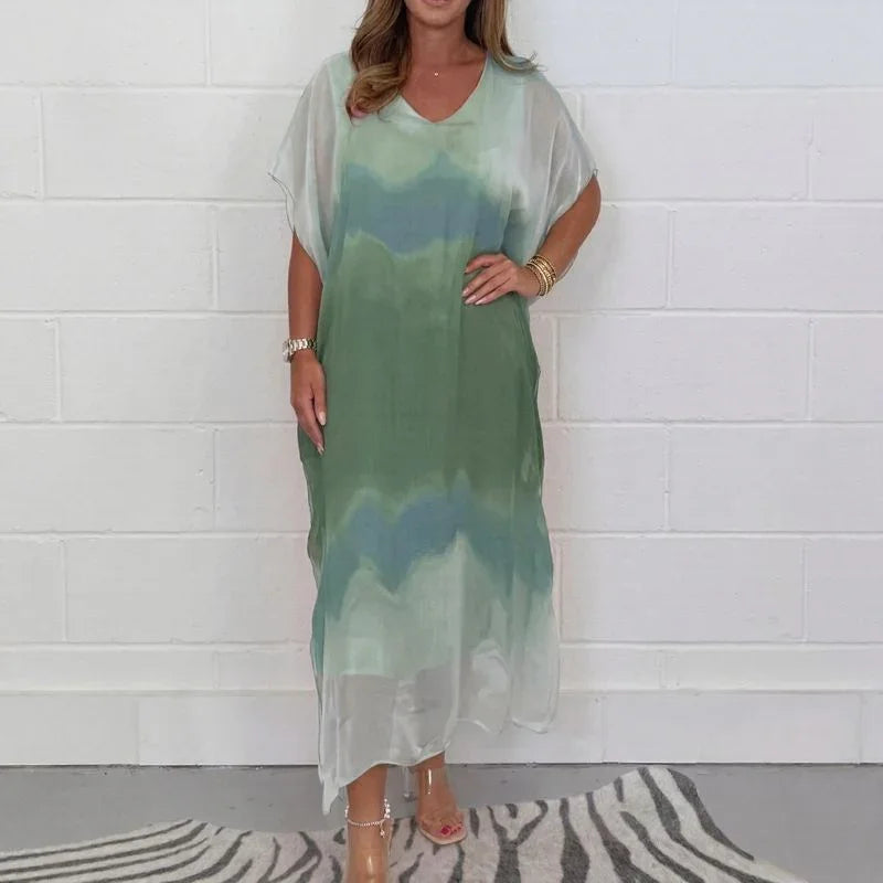 Conjunto de Vestidos Doha™ em Voal com Efeito Véu