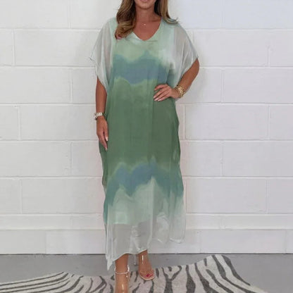 Conjunto de Vestidos Doha™ em Voal com Efeito Véu