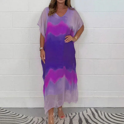 Conjunto de Vestidos Doha™ em Voal com Efeito Véu