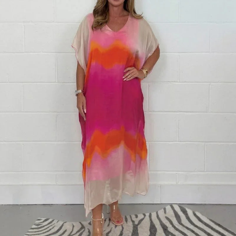 Conjunto de Vestidos Doha™ em Voal com Efeito Véu
