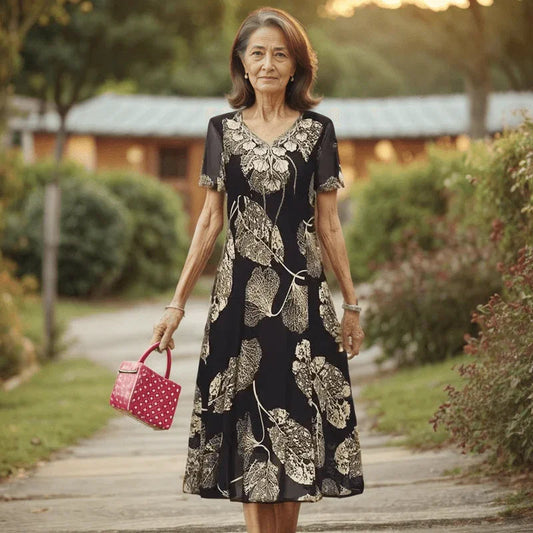 Vestido Vitória-Régia™ Essência Floral / A Harmonia Perfeita entre Conforto e Sofisticação!