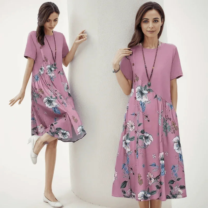 Vestido Lírio do Campo™ Graça Serena / Uma Elegância Natural que Floresce com Você!