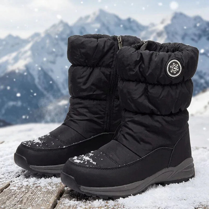 Botas de Inverno Estocolmo™ Forradas e Acolchoadas com Solado Tratorado Antiderrapante