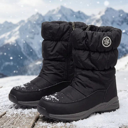 Botas de Inverno Estocolmo™ Forradas e Acolchoadas com Solado Tratorado Antiderrapante