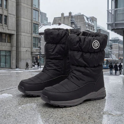 Botas de Inverno Estocolmo™ Forradas e Acolchoadas com Solado Tratorado Antiderrapante