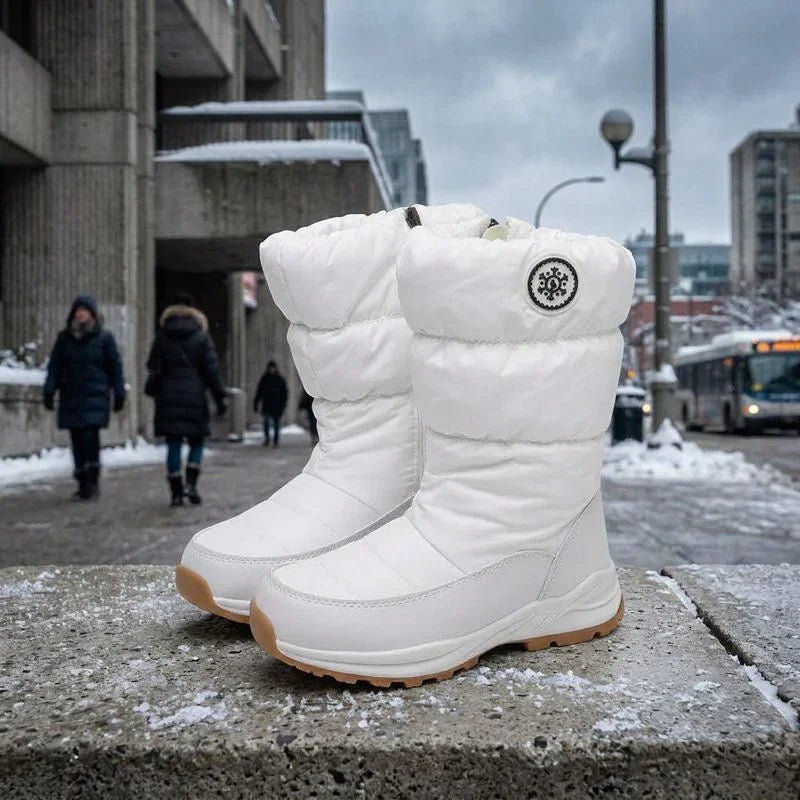 Botas de Inverno Estocolmo™ Forradas e Acolchoadas com Solado Tratorado Antiderrapante