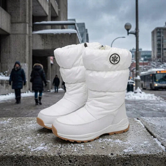 Botas de Inverno Estocolmo™ Forradas e Acolchoadas com Solado Tratorado Antiderrapante