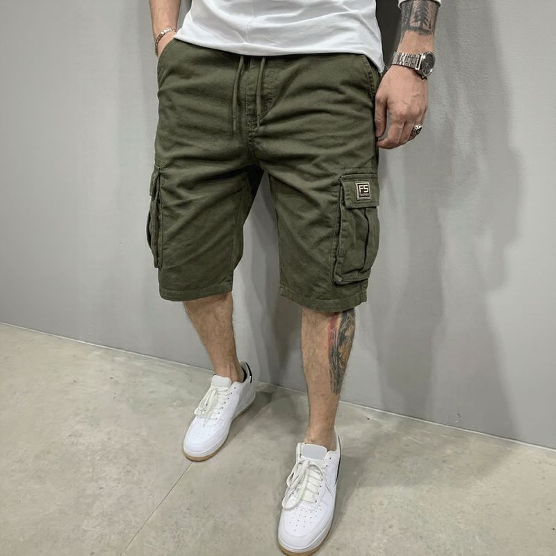 Bermuda Liam™ em Sarja Premium com Bolsos Cargos Amplos