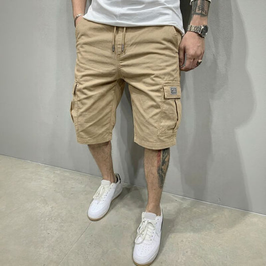 Bermuda Liam™ em Sarja Premium com Bolsos Cargos Amplos
