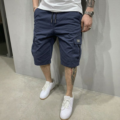 Bermuda Liam™ em Sarja Premium com Bolsos Cargos Amplos