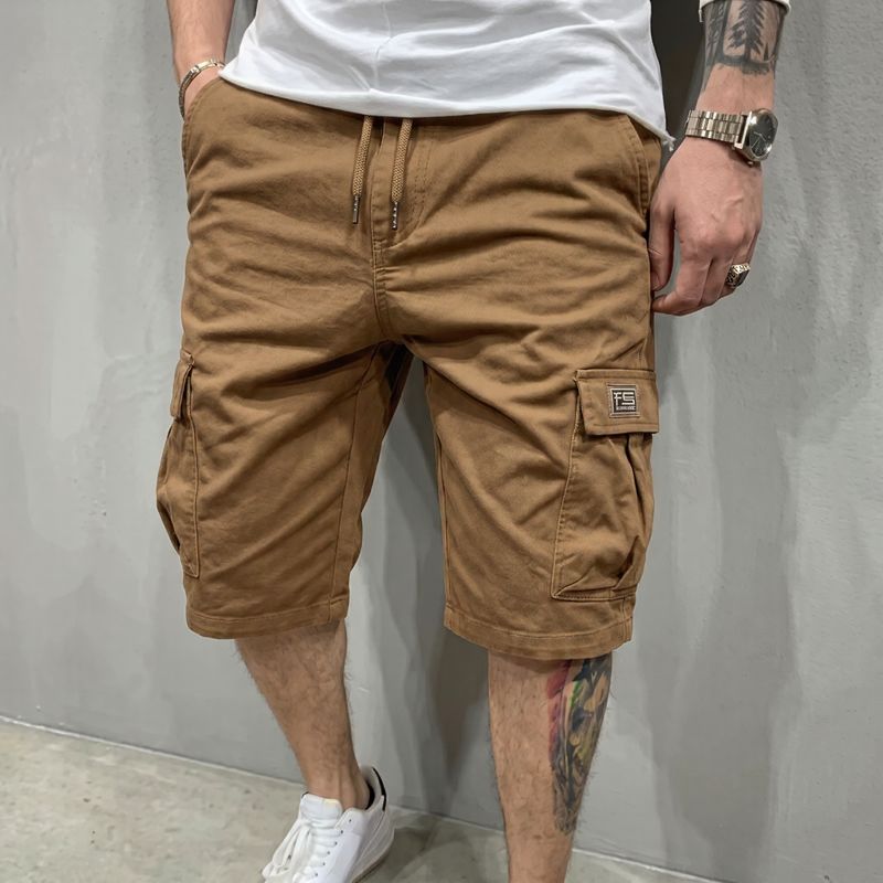 Bermuda Liam™ em Sarja Premium com Bolsos Cargos Amplos