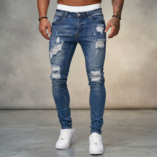 Calça Jeans Axel™ em Denim Premium com Efeito Estonado